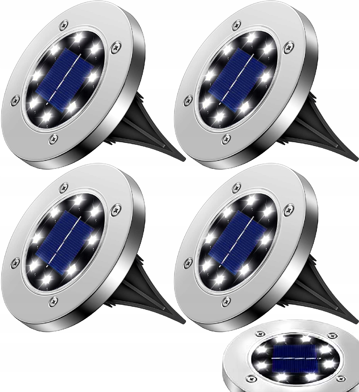 

4x Lampka Ogrodowa Led Solarna Dogruntowa Wbijana