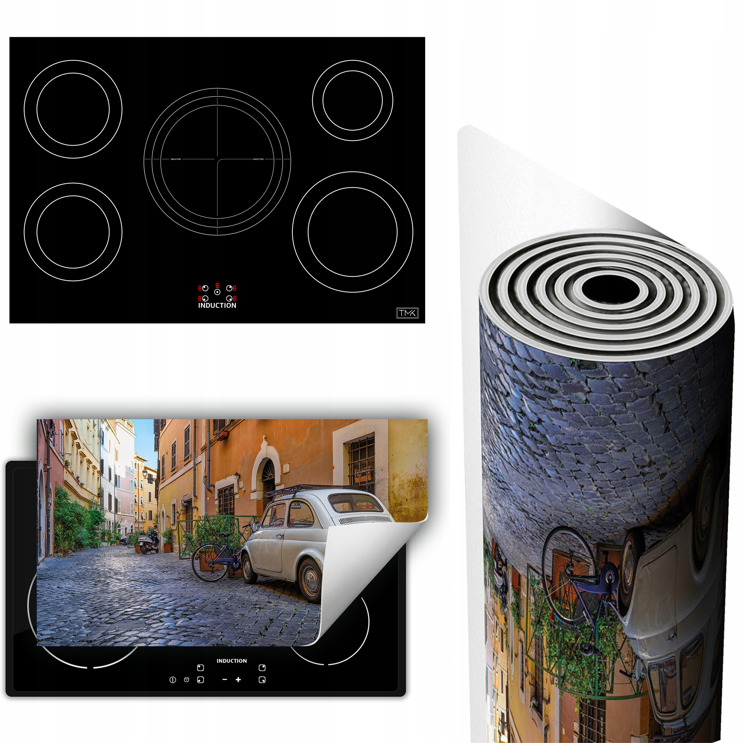 Vinylová Podložka Ochrana Kuchyňské Desky 90x52 auto alej