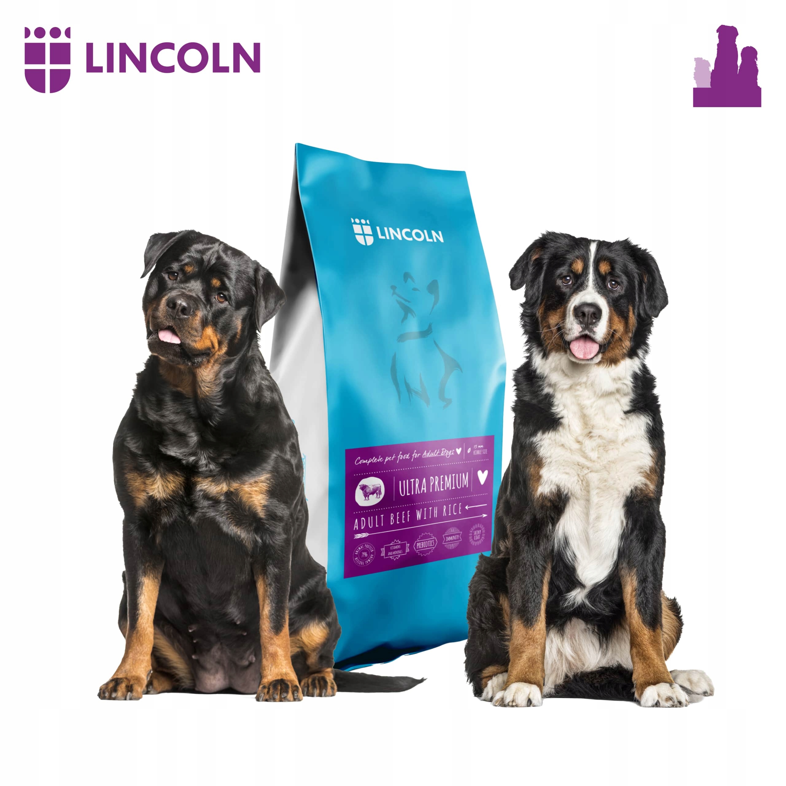 Levně Lincoln Suché Krmivo Pro Psa Hovězí Beef 12 Kg Ovčák Labrador Golden