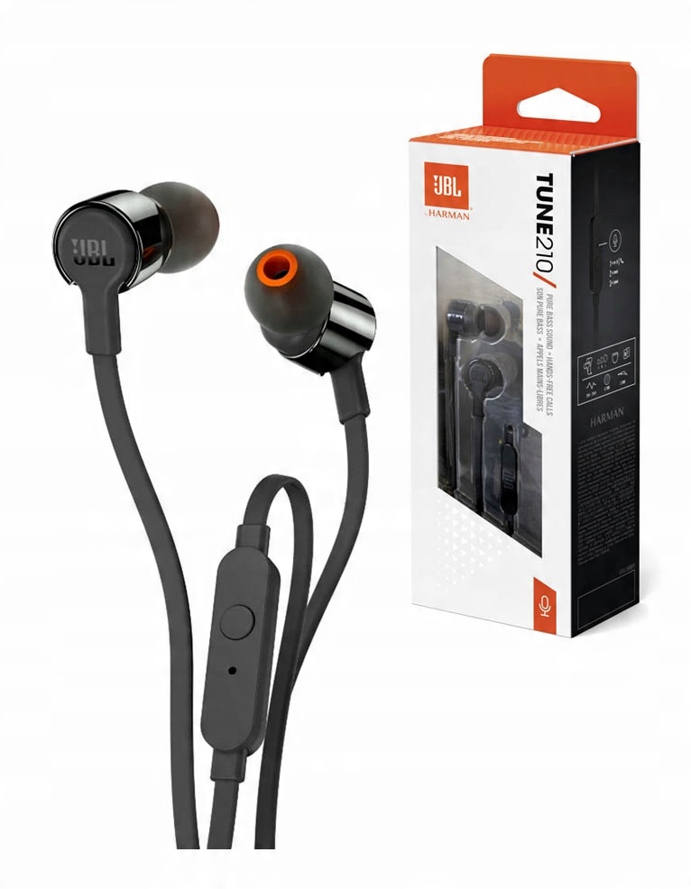

Przewodowe Słuchawki Dokanałowe Jbl Tune 210