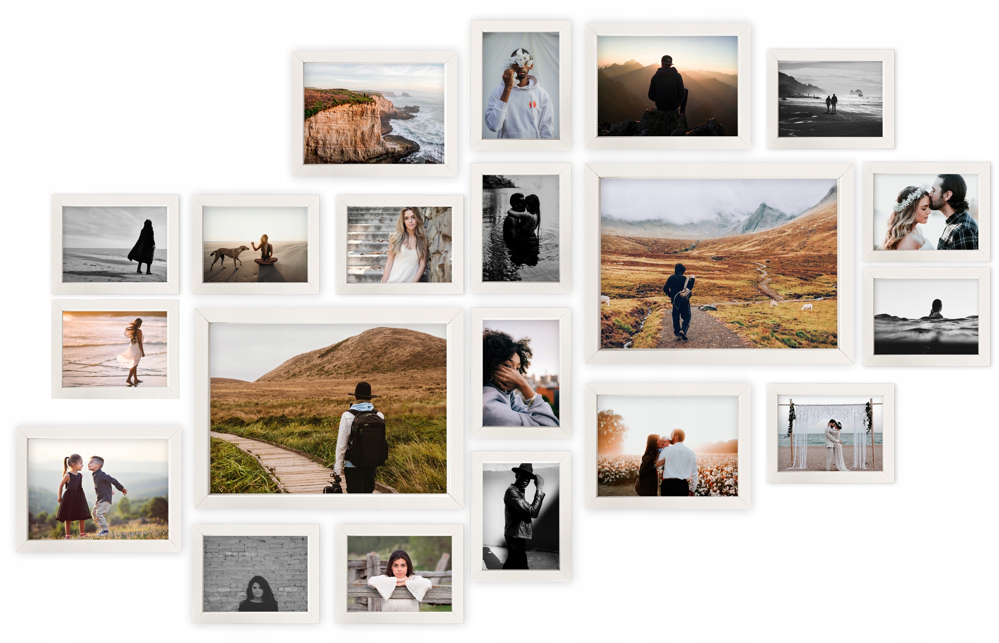 

Multirama Lizbona Zestaw ramek do zdjęć biały