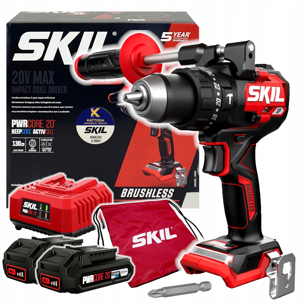 Wkrętarka udarowa Skil 20V 3085 130Nm 2x2.0Ah