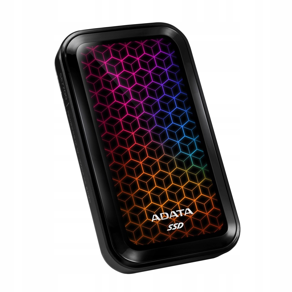 ADATA Dysk zewnętrzny SSD External SE770 2TB USB3.2-A/C RGB Kod producenta ASE770G-2TU32G2-CBK