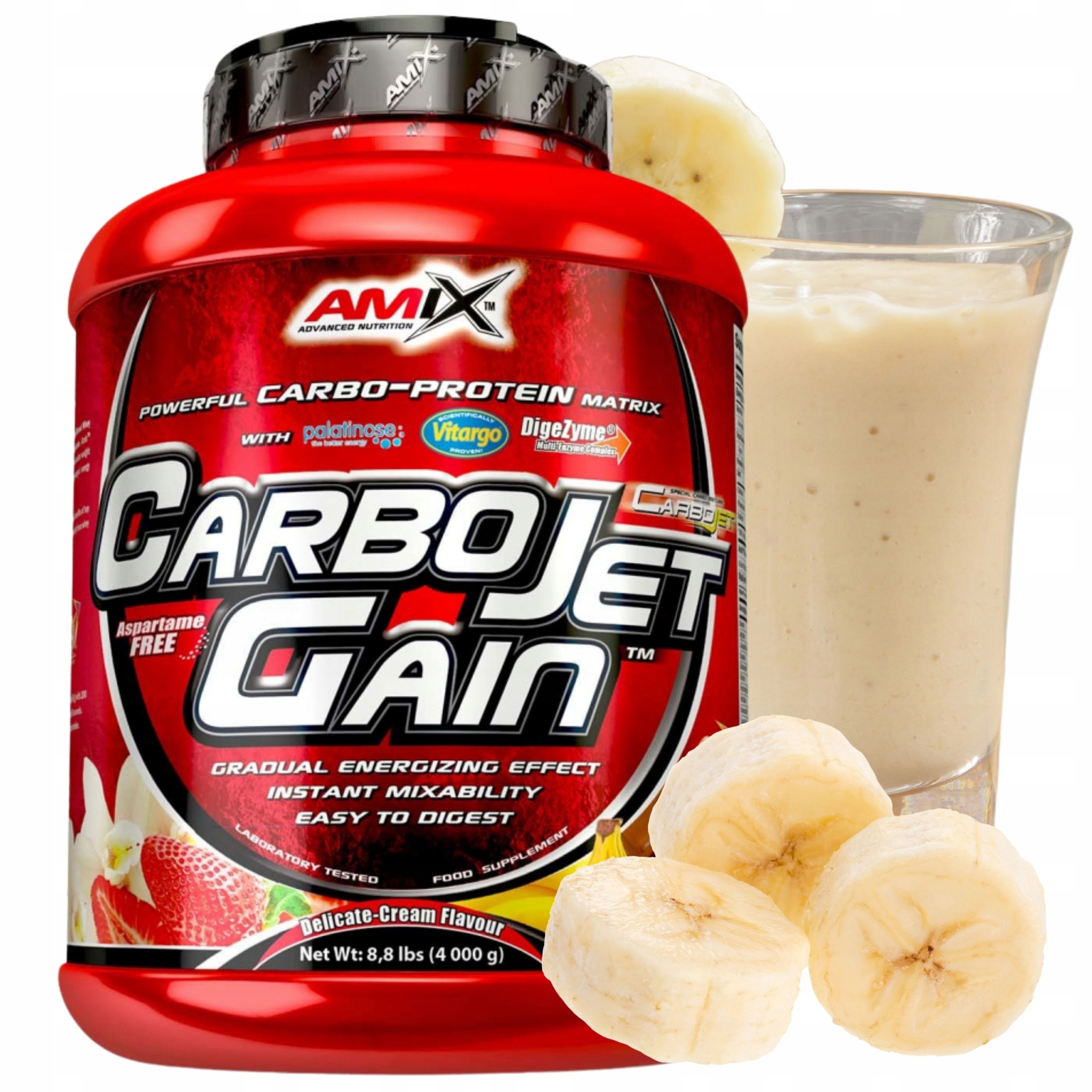 Protein na hmotu Mass Gainer Vitargo Komplexní sacharidy 4000 g