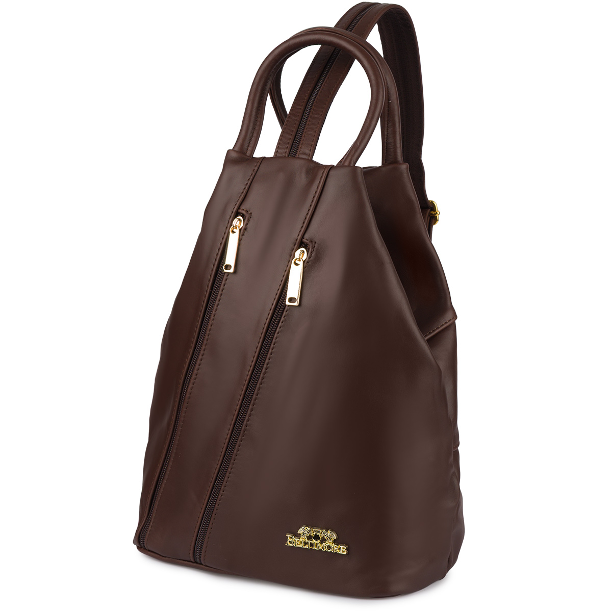 Batoh kožený dámský ikonický trojúhelníkový na rameno kabelka Beltimore