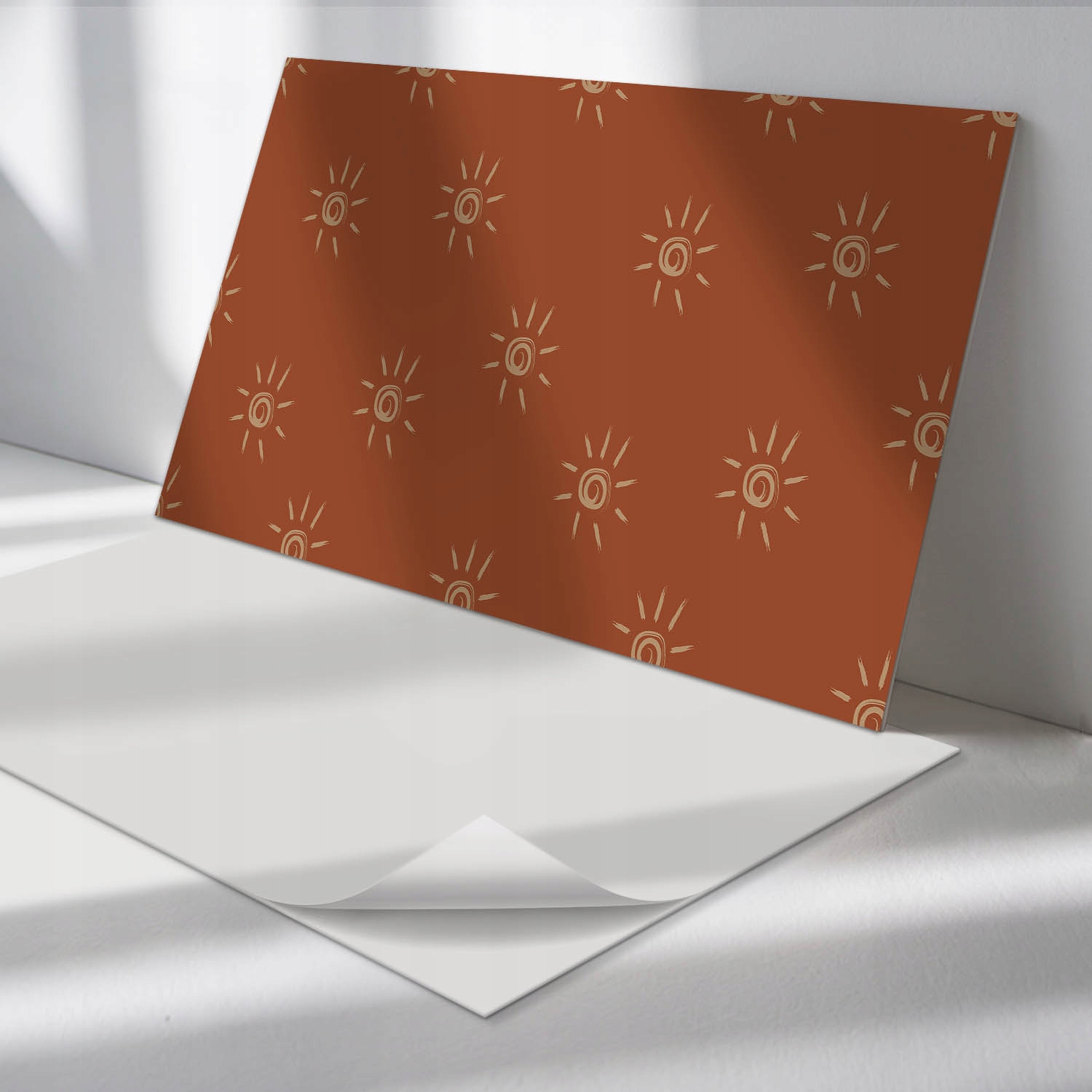 Sada samolepiacich vinylových panelov Slnečný vzor na pozadí 6x60x30 cm