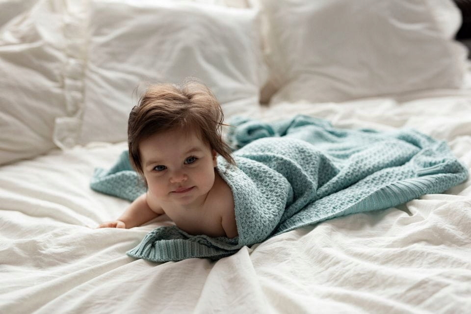 MY MEMI KOCYK BAMBUSOWY CHAIN VINTAGE MINT 80X100 Płeć chłopcy