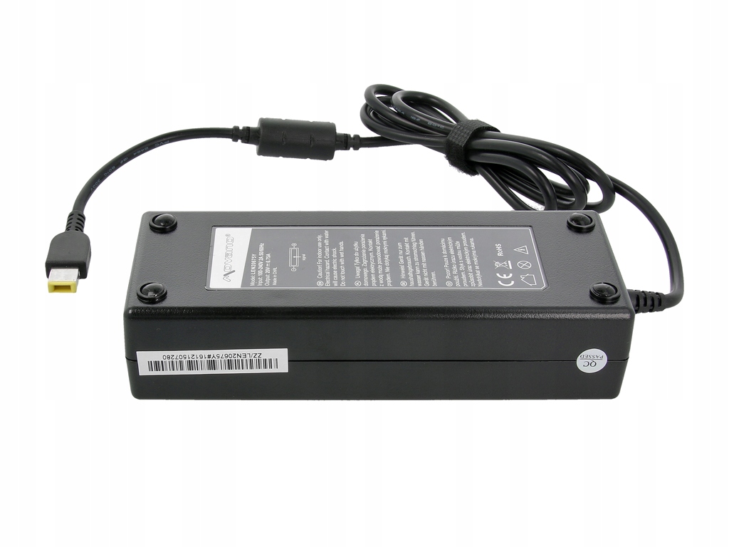 Zasilacz Movano 20v 6.75a (prostokątny 11.0x4.5 pin Yoga) 135W do Lenovo
