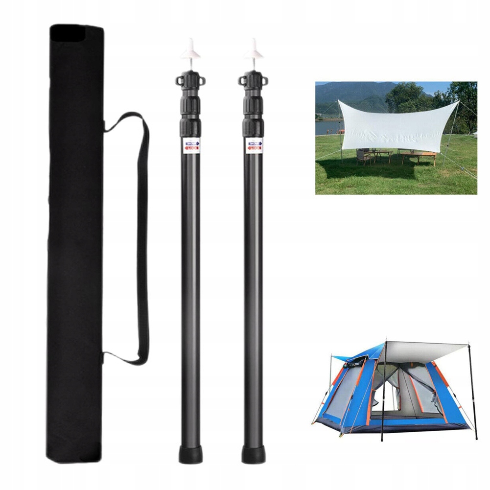 Teleskopické Stanové Tyče Nastavitelné Z Hliníku 93-230 CM, Sada 2 Ks