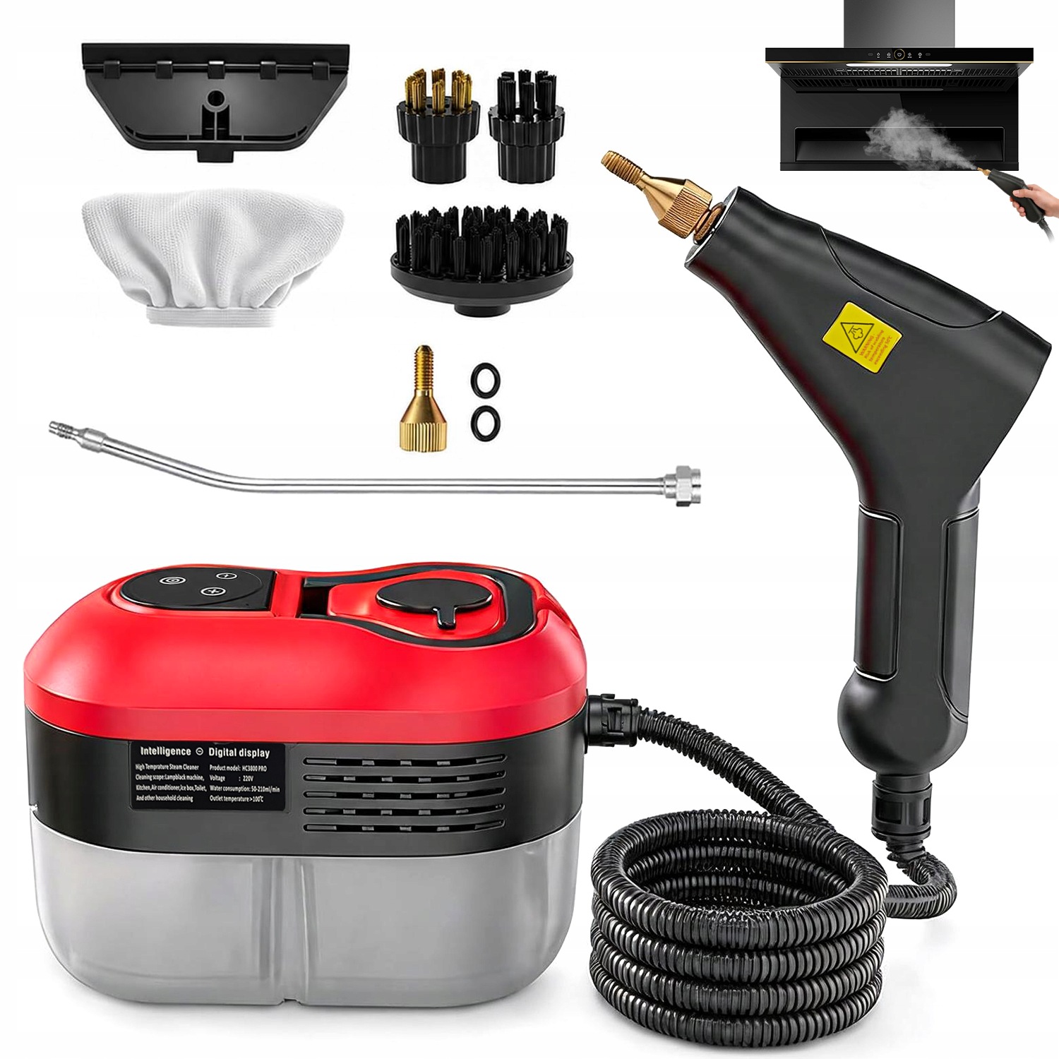Parný Čistič Mop Parný Čistič Na Čalúnenie Okien, Podláh A Škár Domu 2500 W