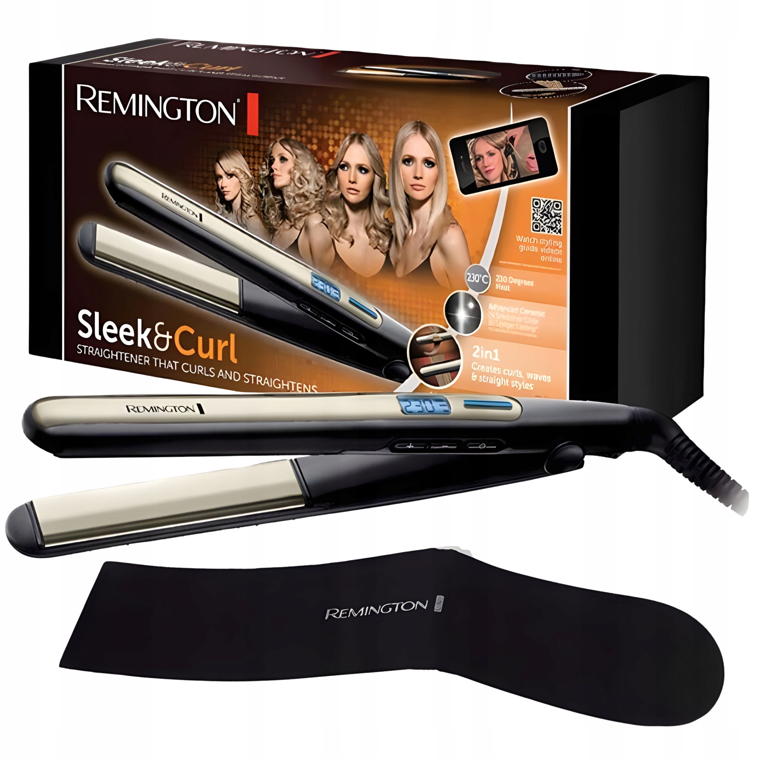 Remington 2w1 Prostownica Lokówka z Turbo Boost 15sek i LCD