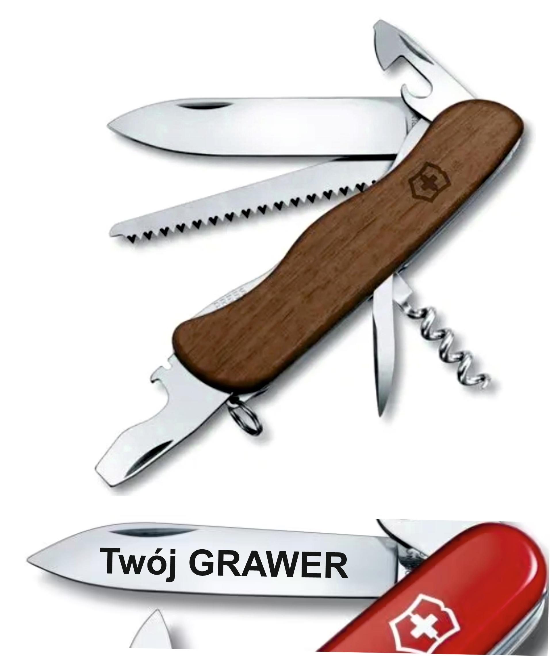 Scyzoryk Victorinox 0.8361.63 Forester Wood Z Grawerem