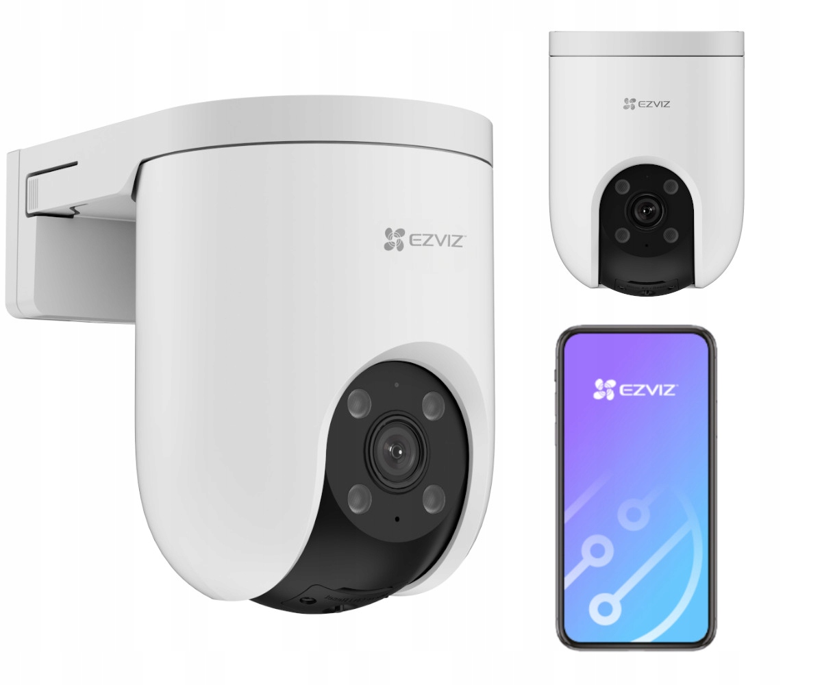 Kamera 4G Lte Ezviz H8c 2K 3MP 350° Detekcja Ai Obrotowa Zewnętrzna