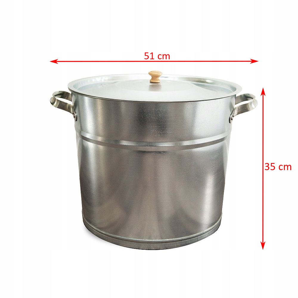 GARNEK KOCIOŁEK 40 L DO PASTERYZACJI GOTOWANIA stalowy, 100 POLSKI PRODUKT Marka inna