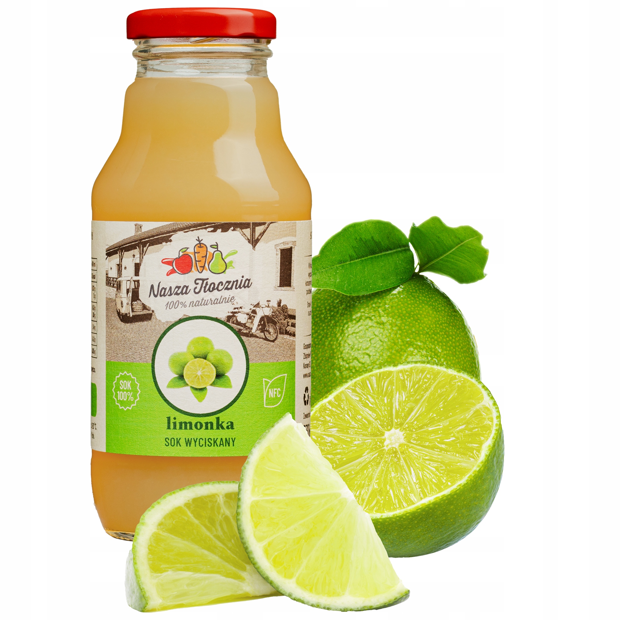 Sok z Limonki 100% Tłoczony Limonkowy NFC 330 ml