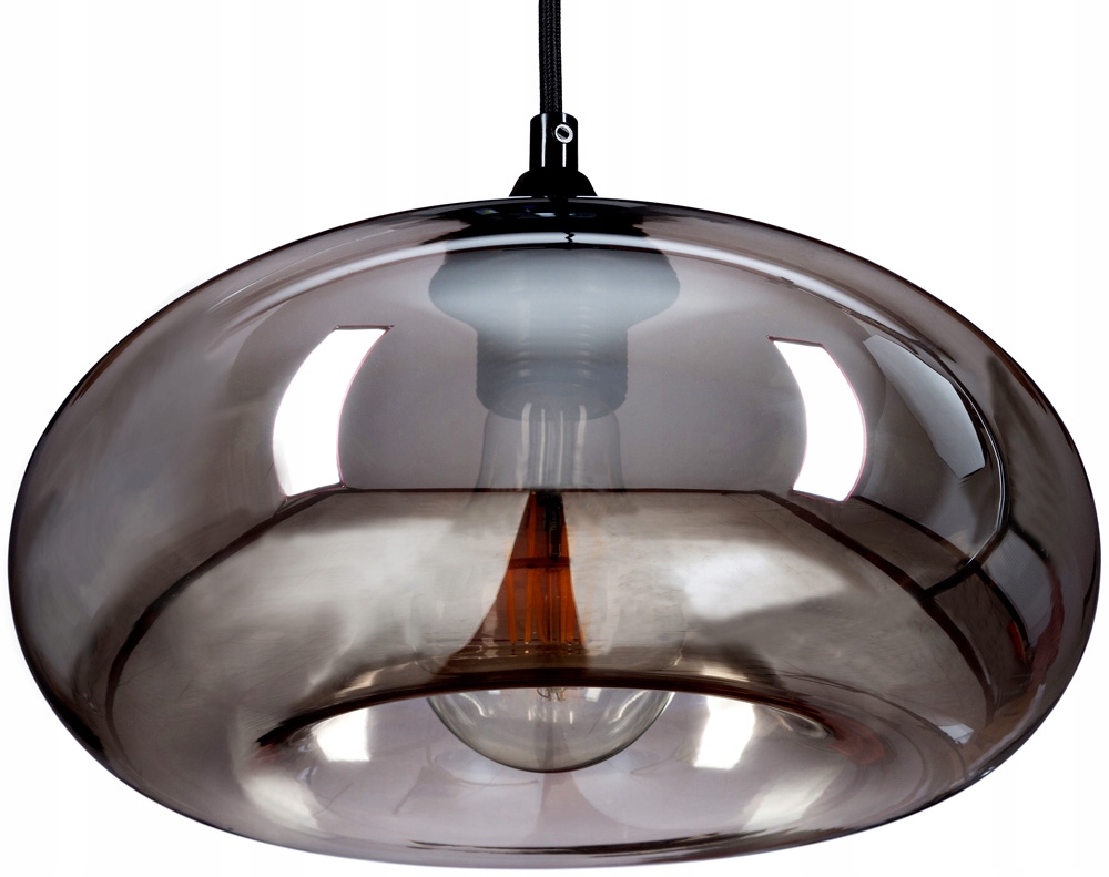 

Lampa wisząca szklana grafitowa Cairo