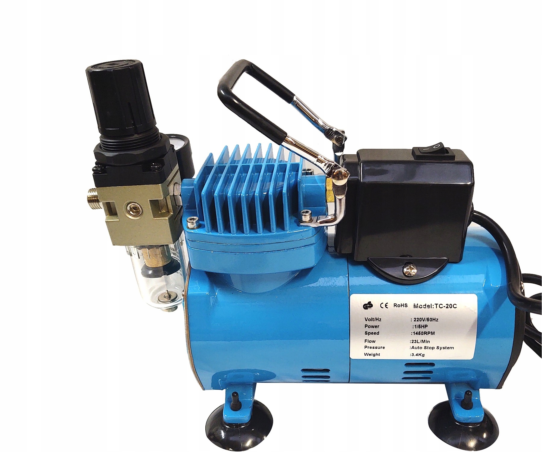 

Kompresor z wentylatorem do aerografu TC-20CF