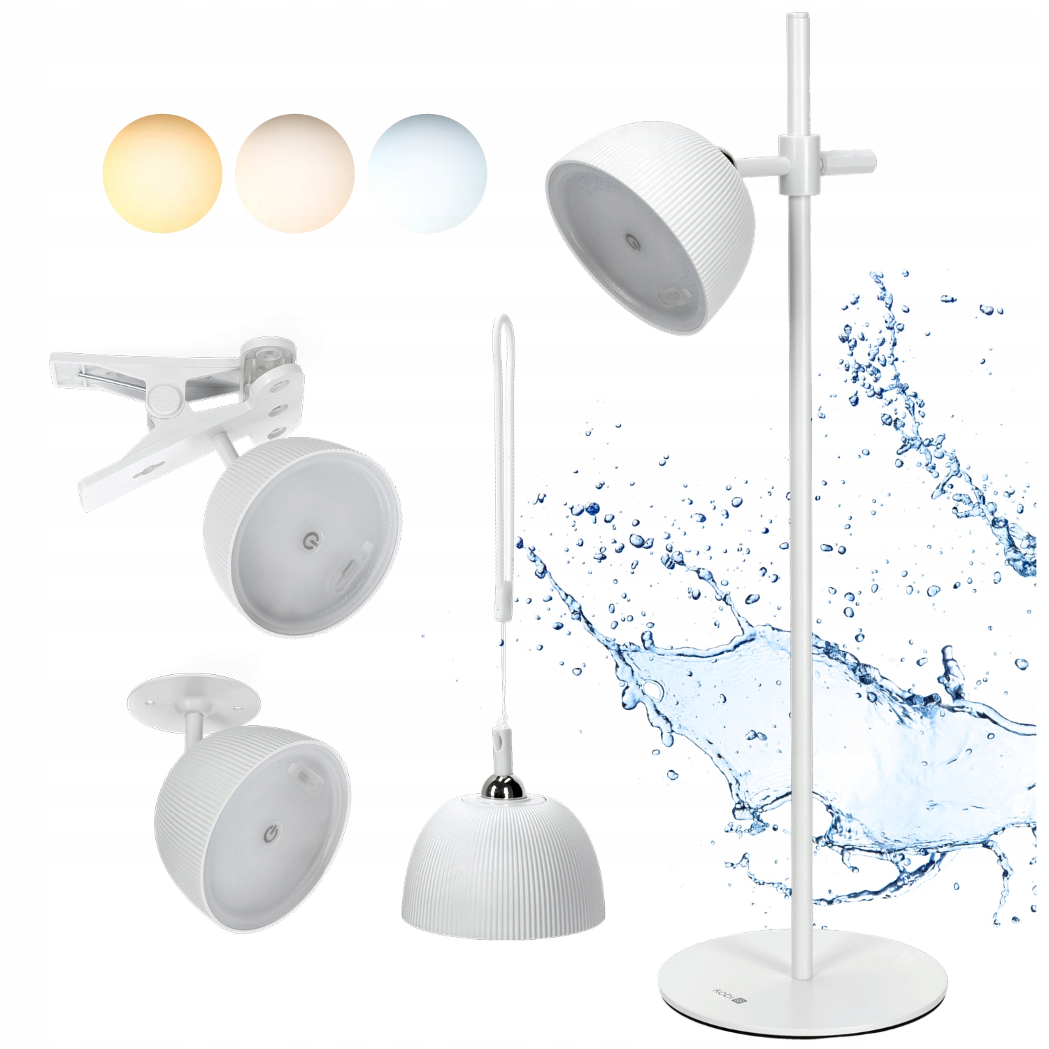 Led lampa 3,5W Florence regulace barvy světla Bílá 4v1 Usb nabíjení