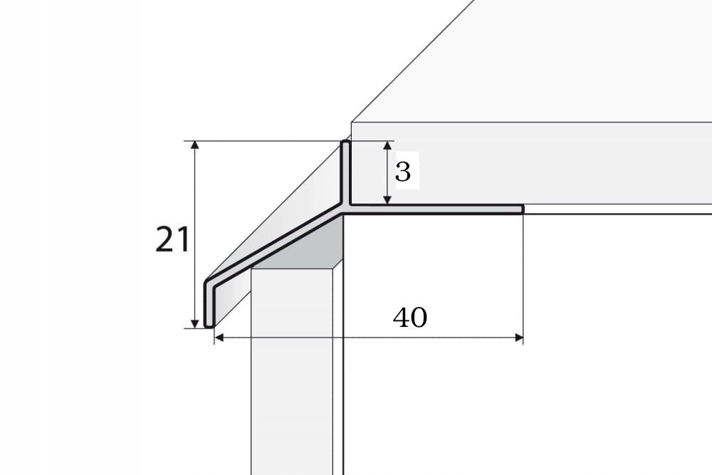 Profil okapowy 2,5m aluminium Marka Cezar
