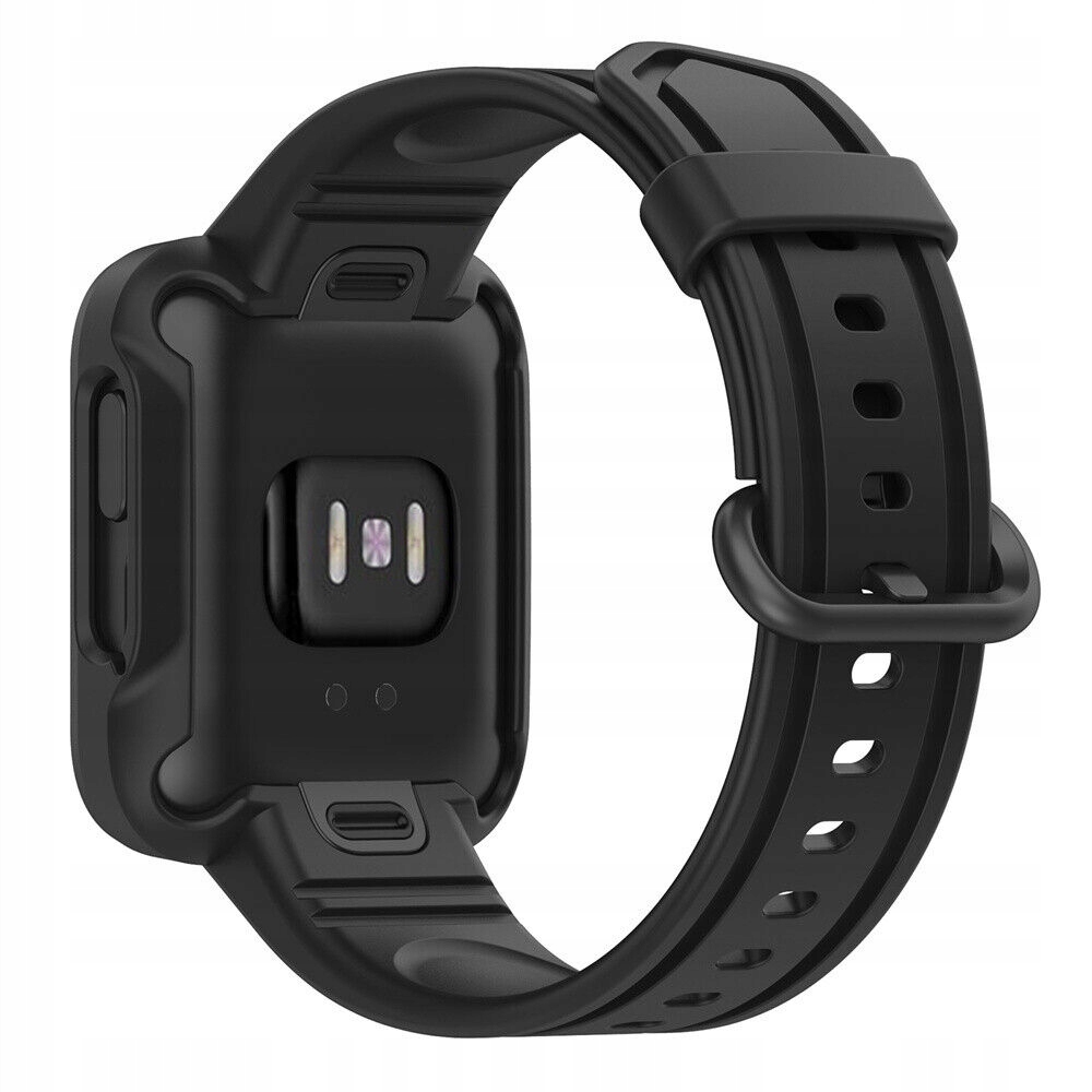 PASEK Z ETUI DO XIAOMI MI WATCH LITE CZARNY Materiał guma