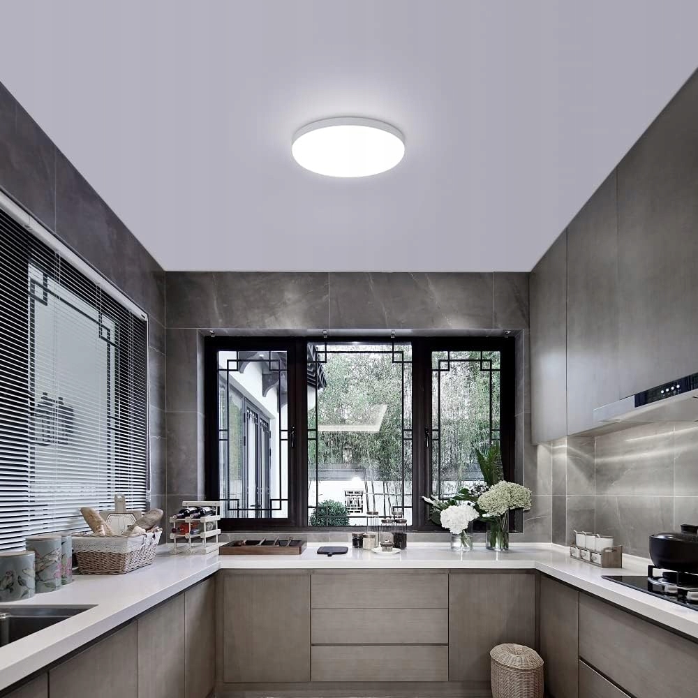 LAMPA SUFITOWA LED LAMPA PLAFON BIAŁY ŁAZIENKOWA IP54 WODOODPORNA 6500K Marka GOECO