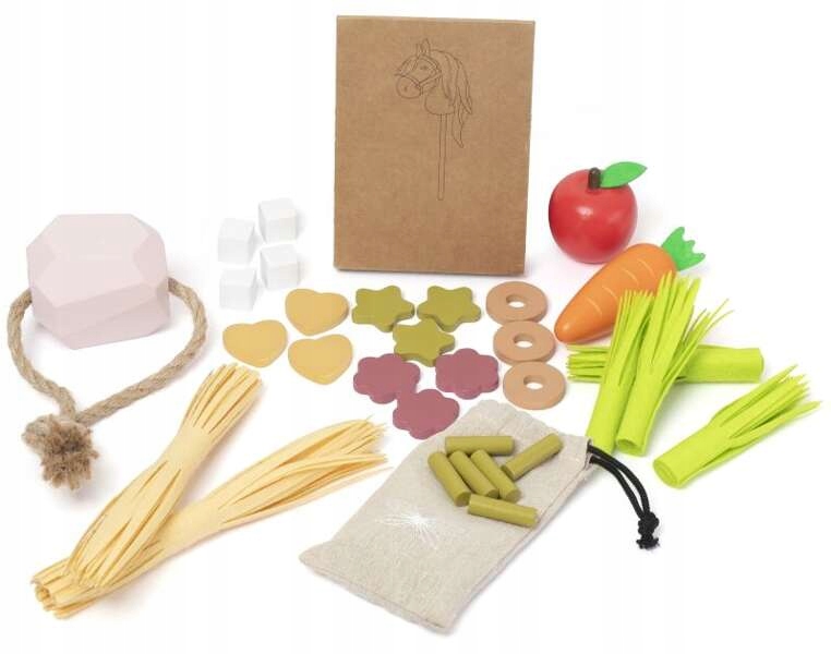 Sada pro krmení koně na tyči, příslušenství pro Hobby Horse