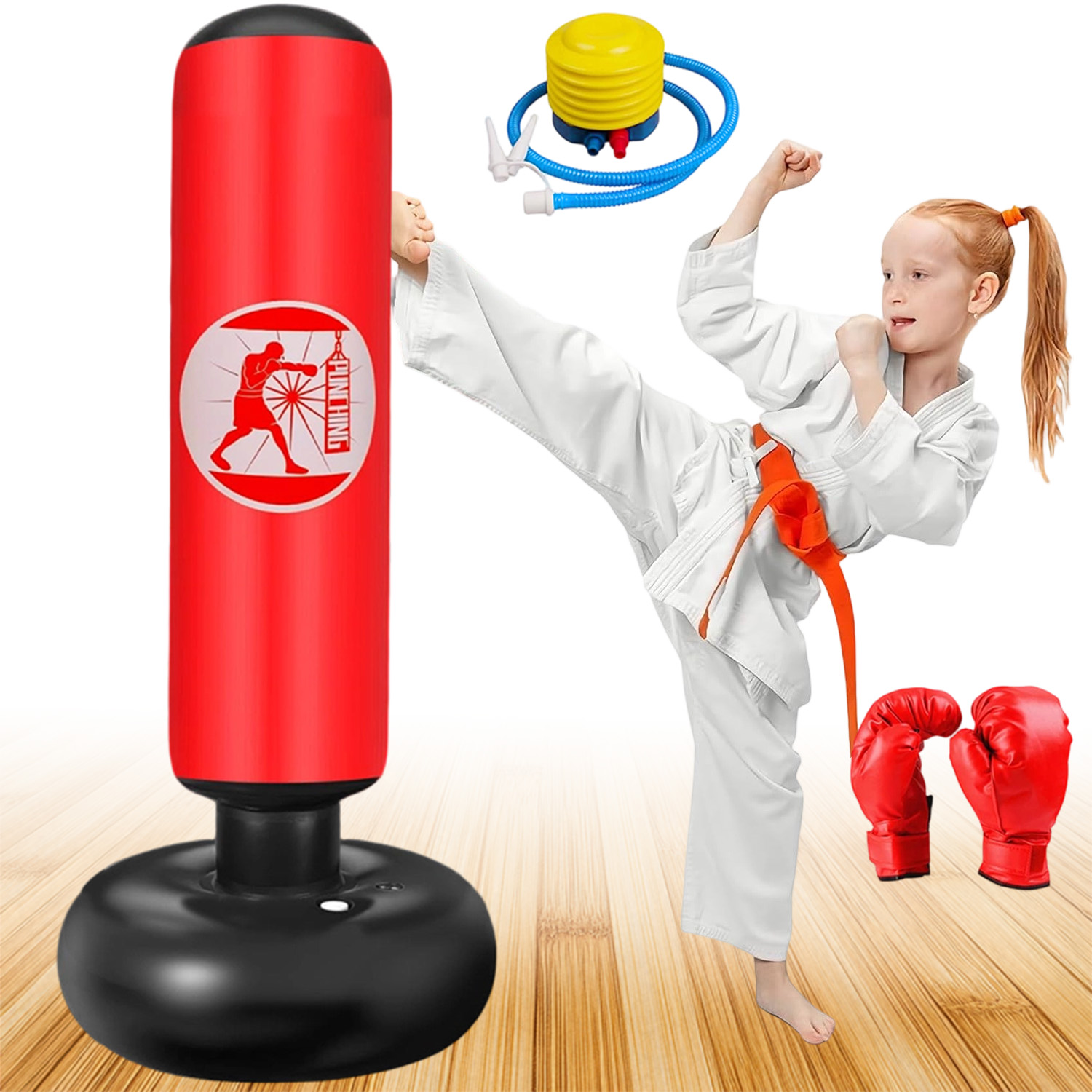 Worek Treningowy Standing Punch Bag 160CM Dla Dzieci I Dorosłych