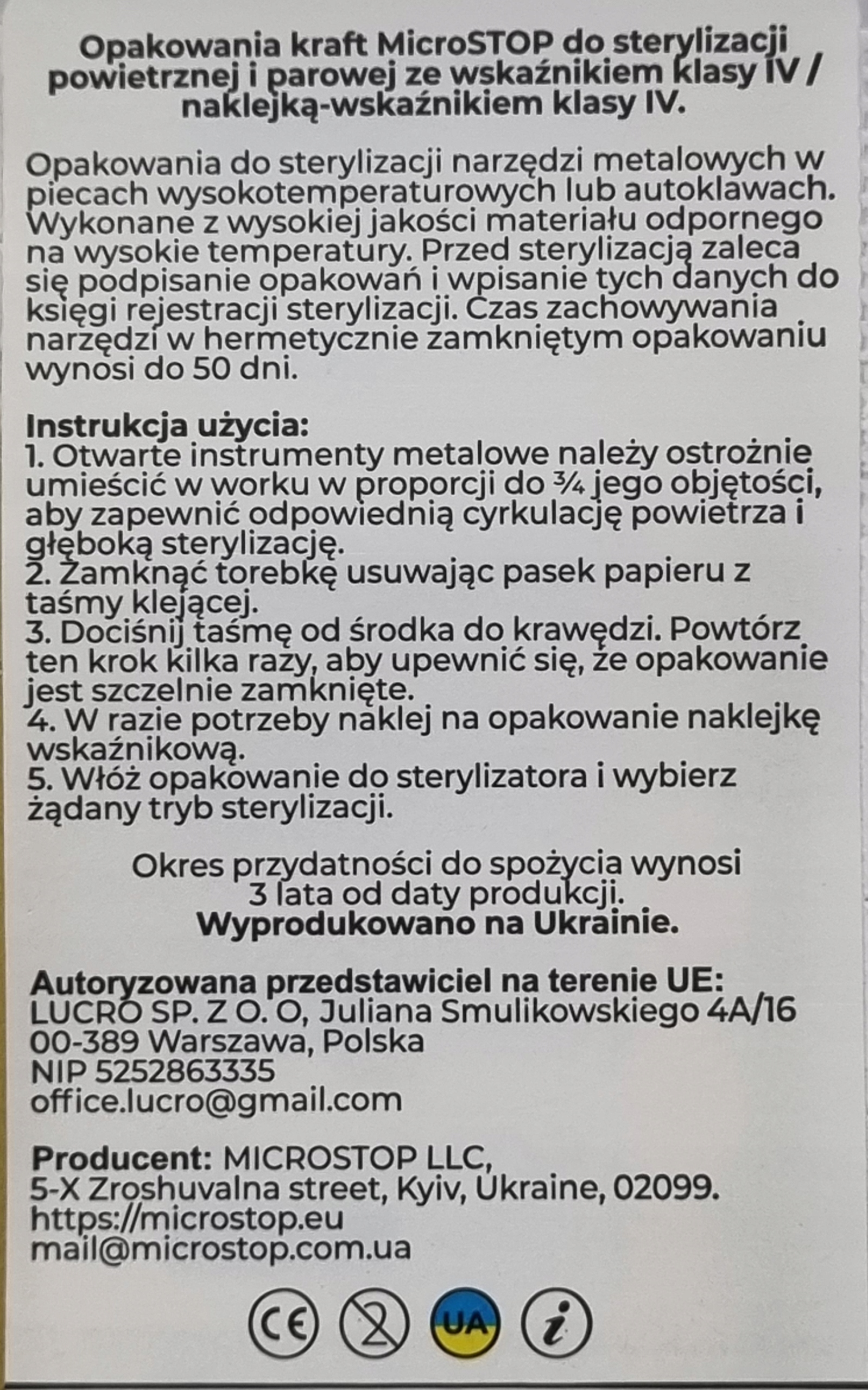 MicroStop Torebki do sterylizacji 100*200 100szt. Marka inna marka