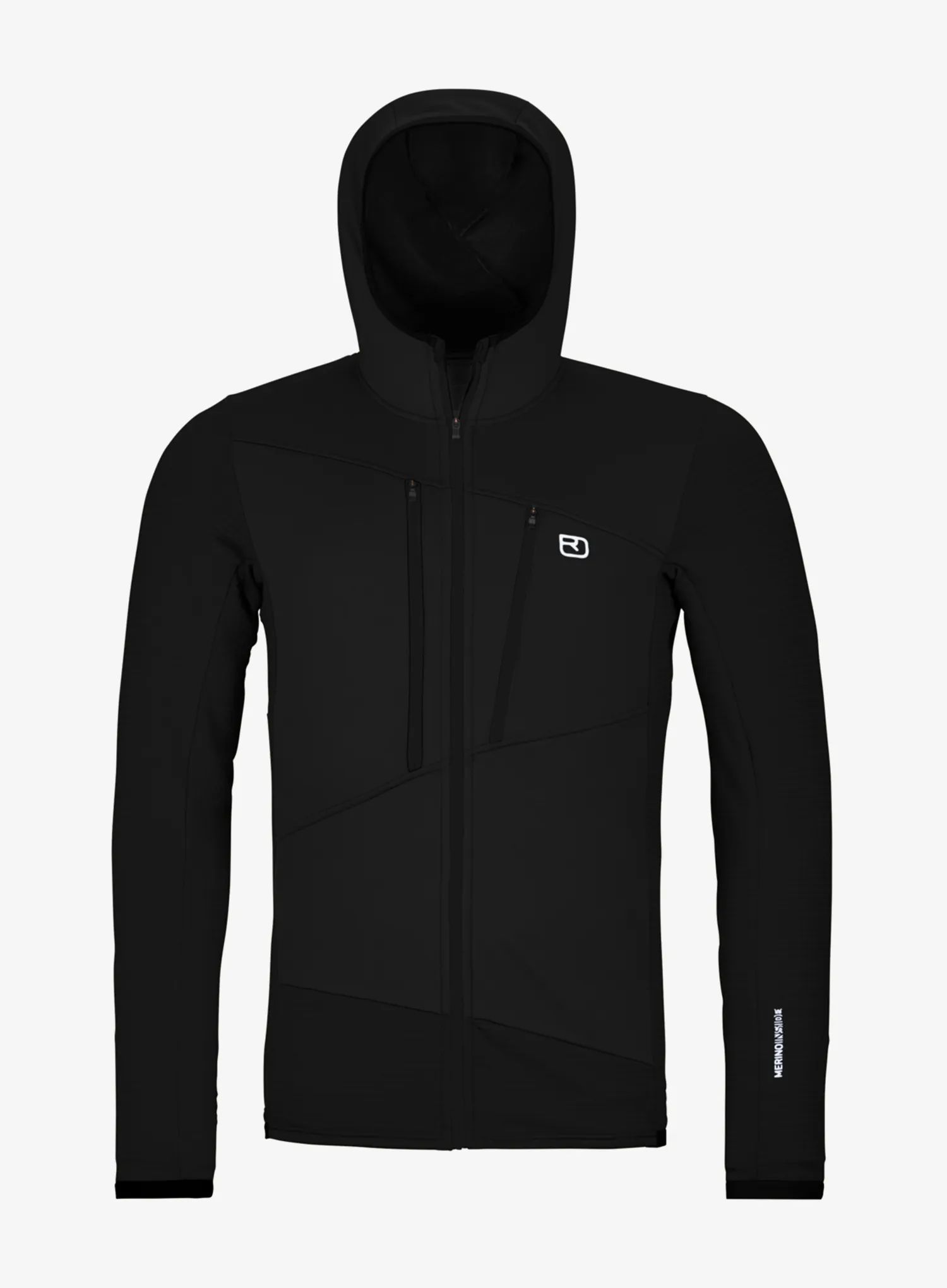 Bluza rozpinana Ortovox Fleece Grid Hoody black raven XL