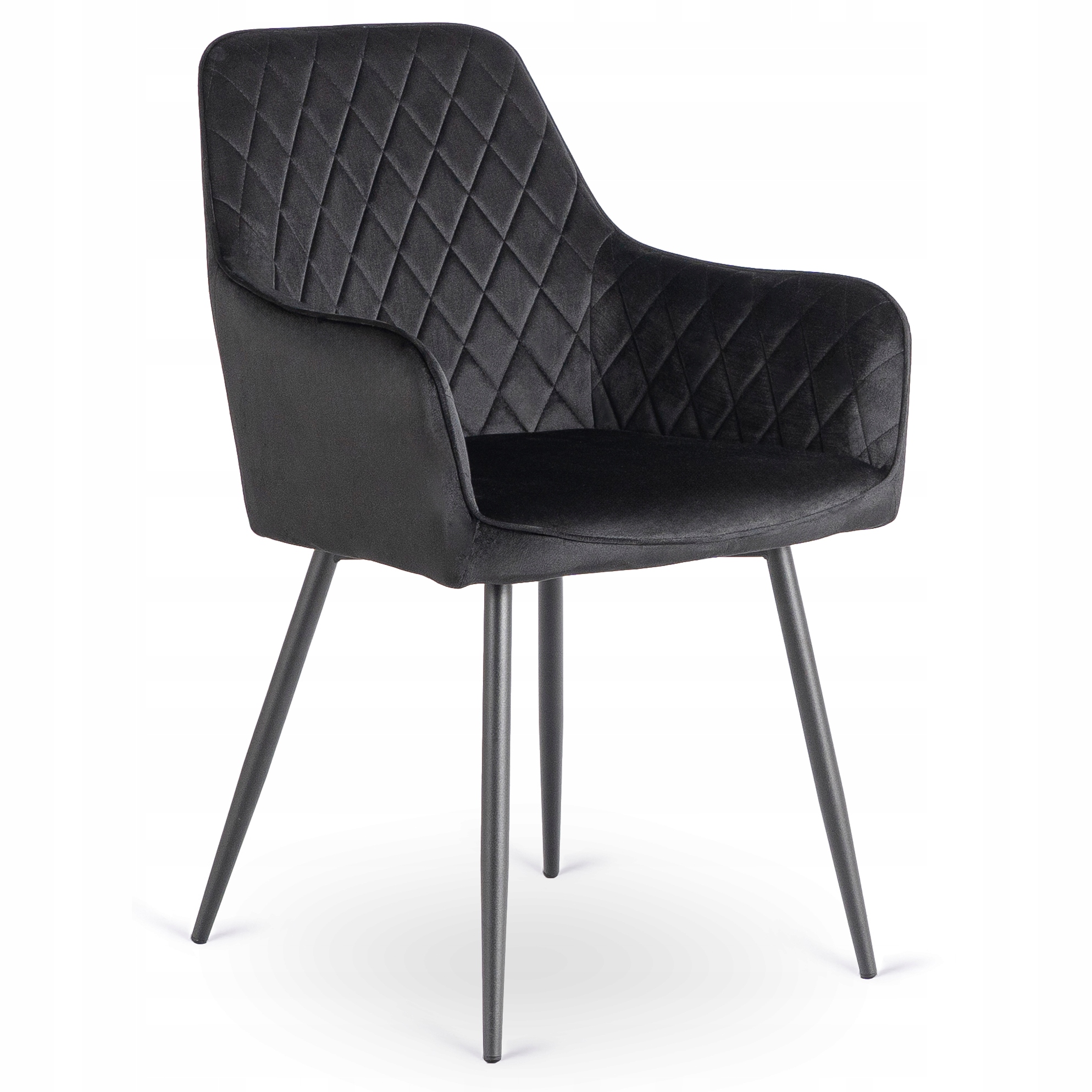 Čalouněná židle Velurová do obývacího pokoje Kuchyňská jídelna černá Bresso