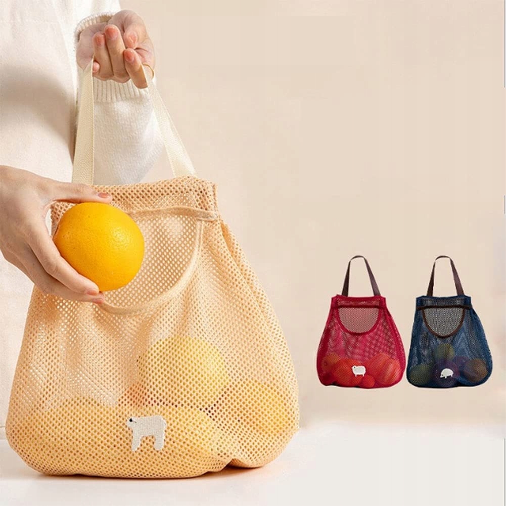 EKO SIATKA NA ZAKUPY OWOCE WARZYWA TORBA WOREK
