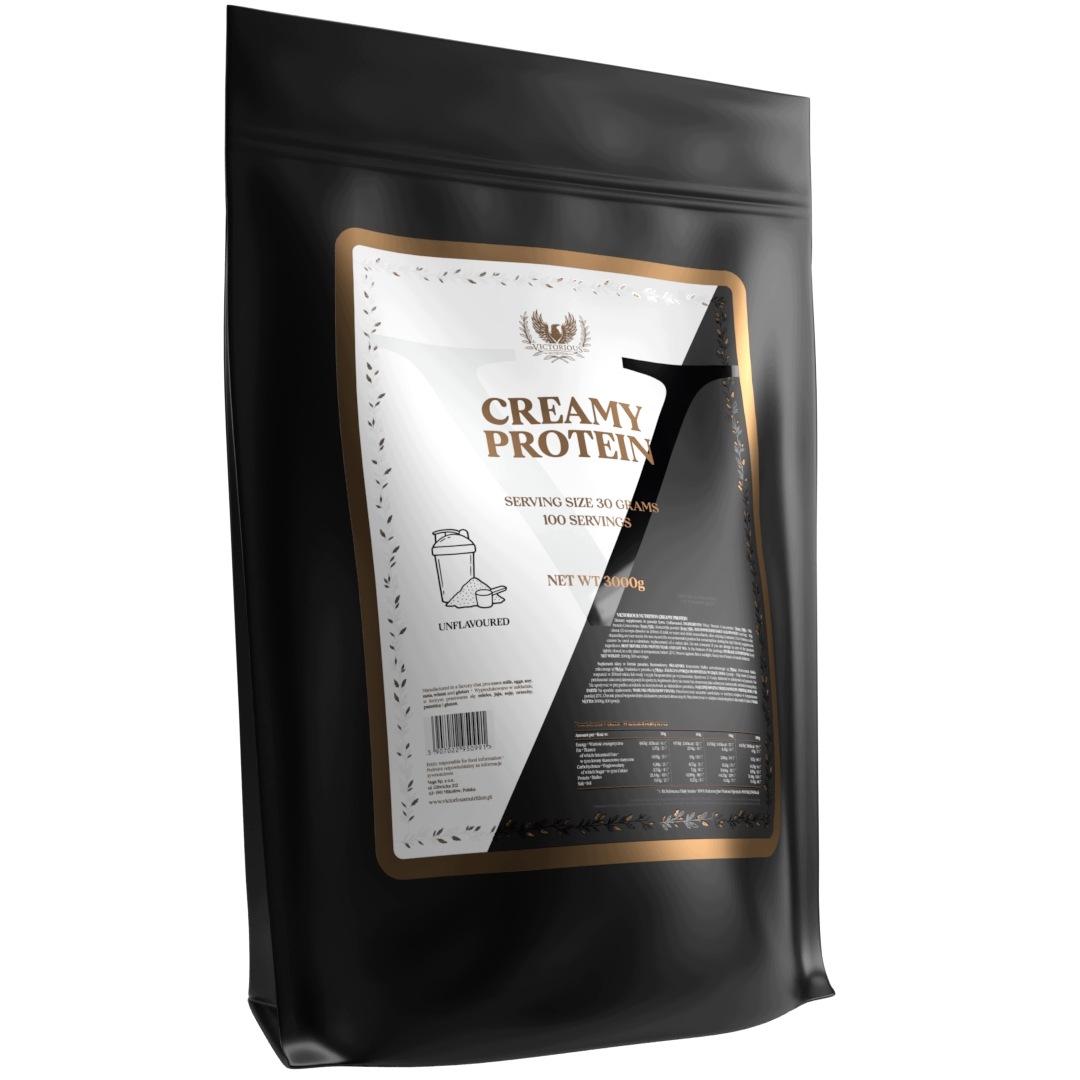 Bílkoviny 3000 g Creamy Protein Wpc 70% Whey Přírodní Victorious