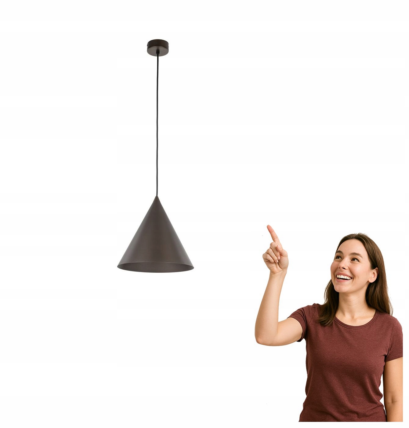 Závesná lampa Cono Brown 10037 Tk Lighting