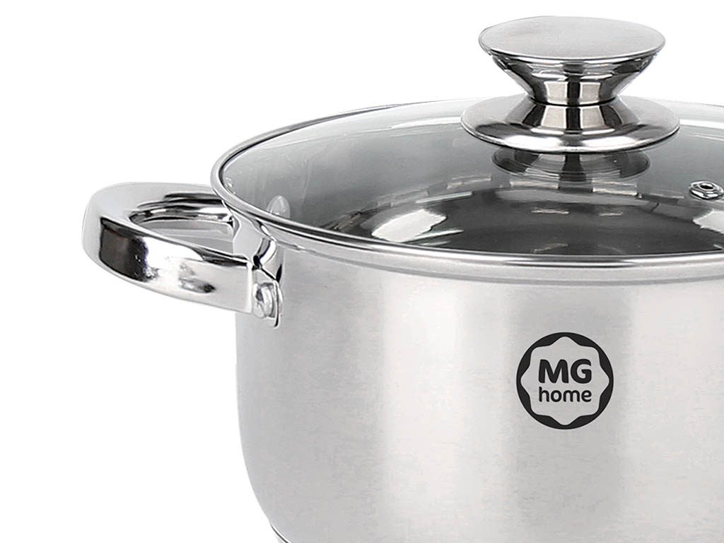 Garnki ze stali nierdzewnej MG Home Verso 6 el. Liczba elementów w zestawie 6