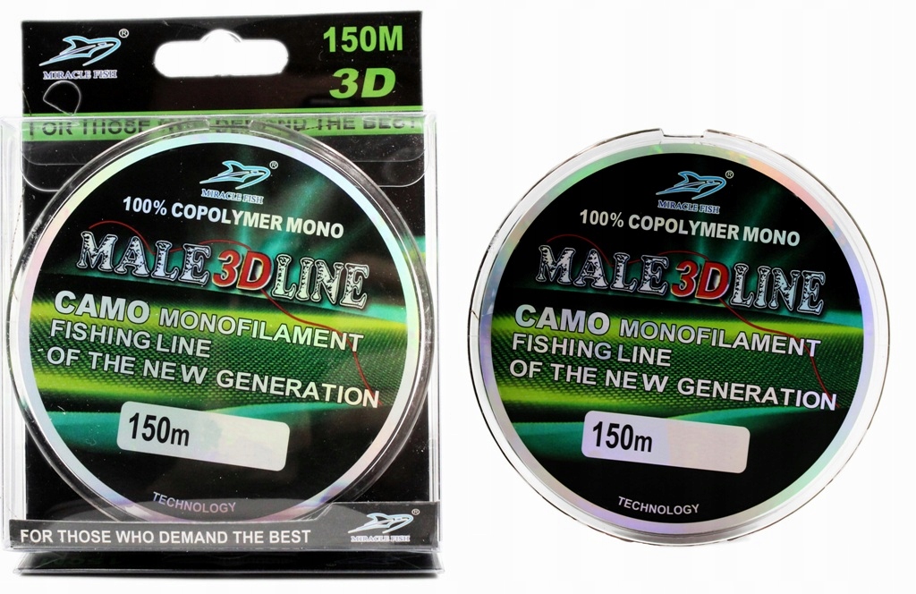 Żyłka wędkarska feeder spławik 3D Line Kamuflaż Camo Mal 0,16mm 6,18kg 150m