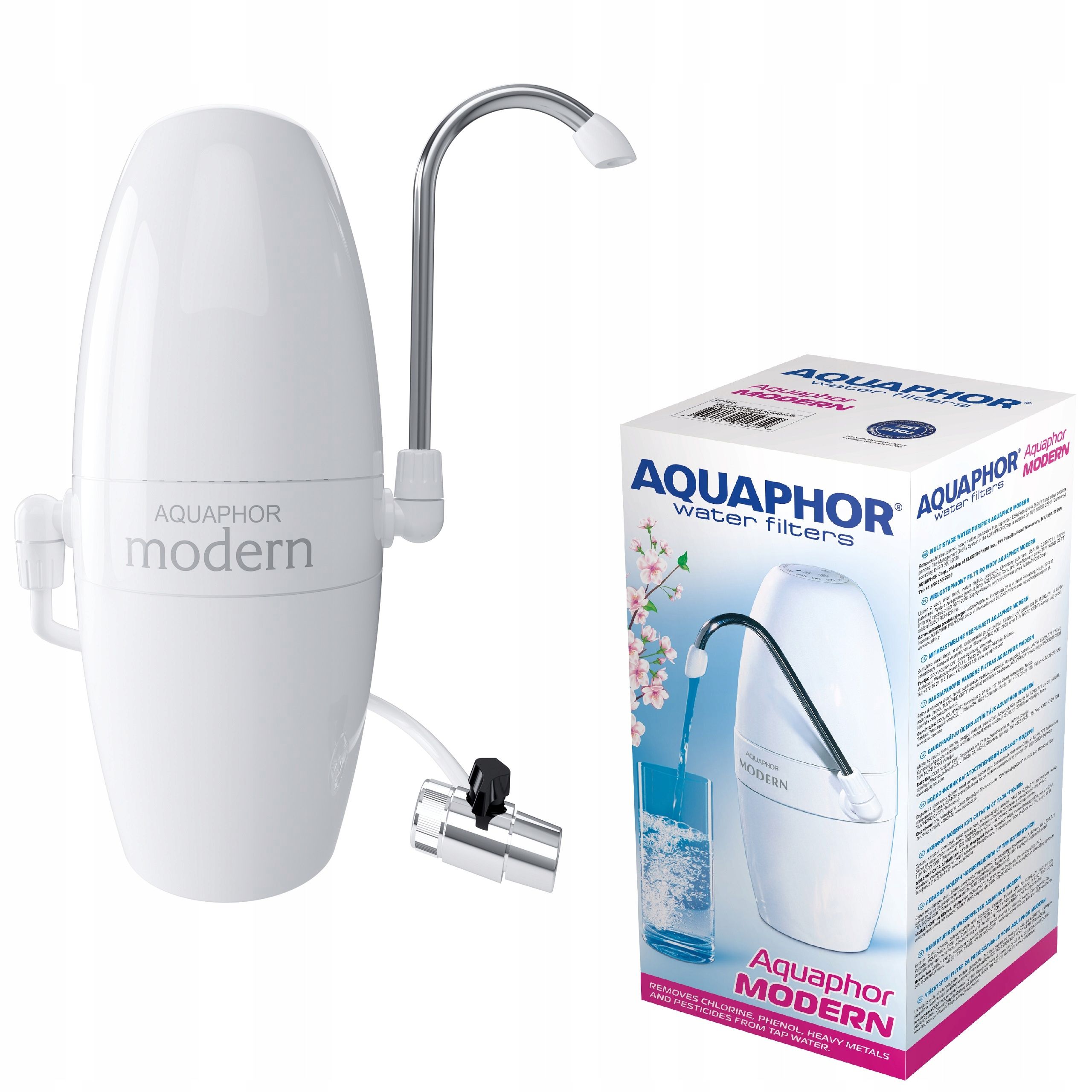 Filtr do vody na kuchyňský kohout Aquphor Modern s náplní B200 do kuchyně