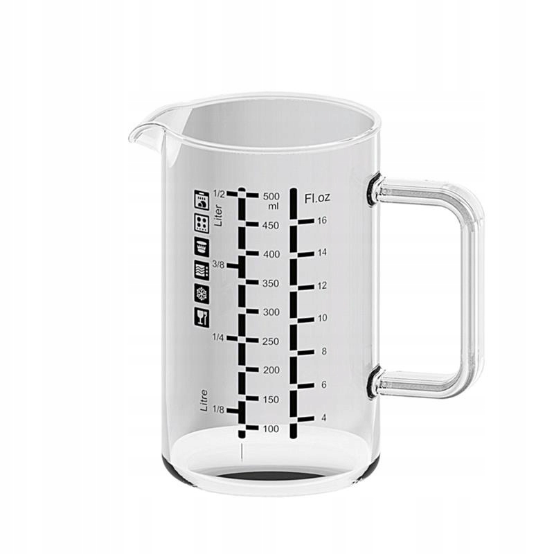 DZBANEK SIMAX ŻAROODPORNY MIARKA KUCHENNA 0,5 L