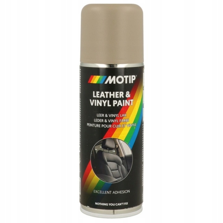 Lakier do malowania skóry Kierownicy Tapicerki Beżowy Brąz Spray 200ML