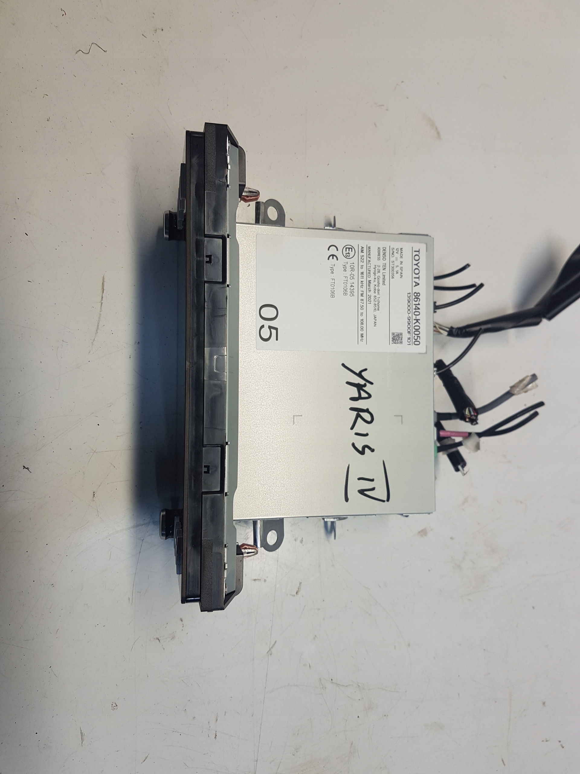 YARIS IV P21 RADIO display 86140-k0050