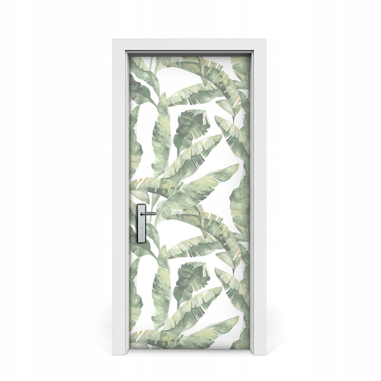 

Naklejka na drzwi Zielone bananowe liście 85x205