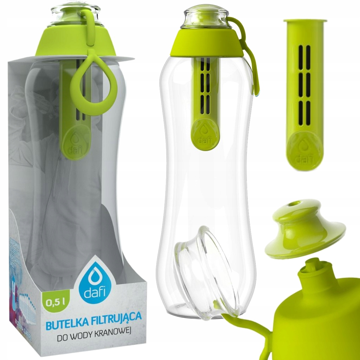 

Dafi filtr butelka filtrująca bidon 0,5L zielona