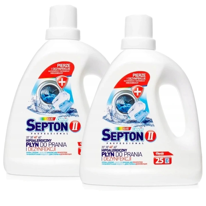 Levně Clovin Septon Dezynfekční Prací Prostředek 2x 1,5L