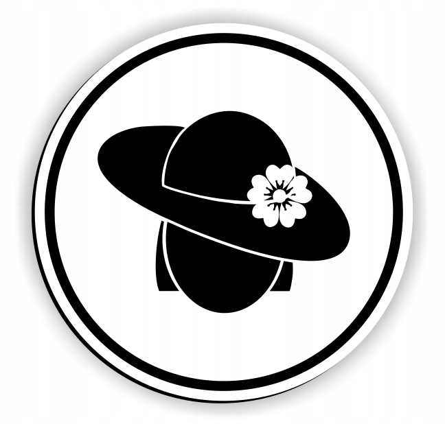 tabliczka TOALETA łazienka WC GRAWER R 75 mm Marka inny