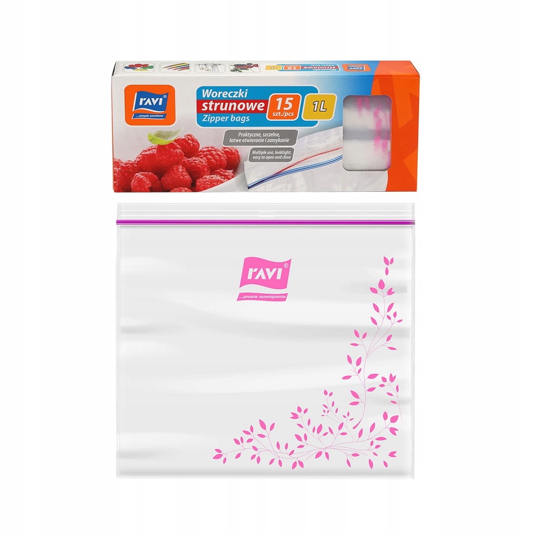 

Woreczki strunowe Ldpe 1 l 15 szt. do żywności