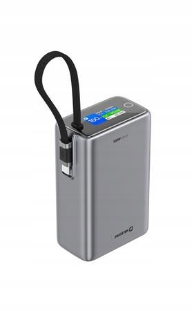 Swissten Power Bank Cestovní 25000 mAh (96.25Wh) 100W S Integrovaným Kabele