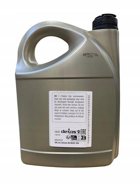 OE OPEL GM 5W30 DEXOS2 10L+FILTR OLEJU OE666/2 Rodzaj syntetyczne