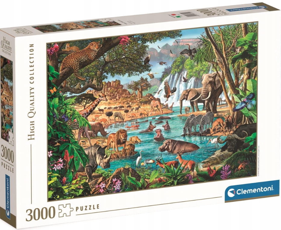 

Puzzle 3000 El Afrykański Wodopój Water Zwierzęta