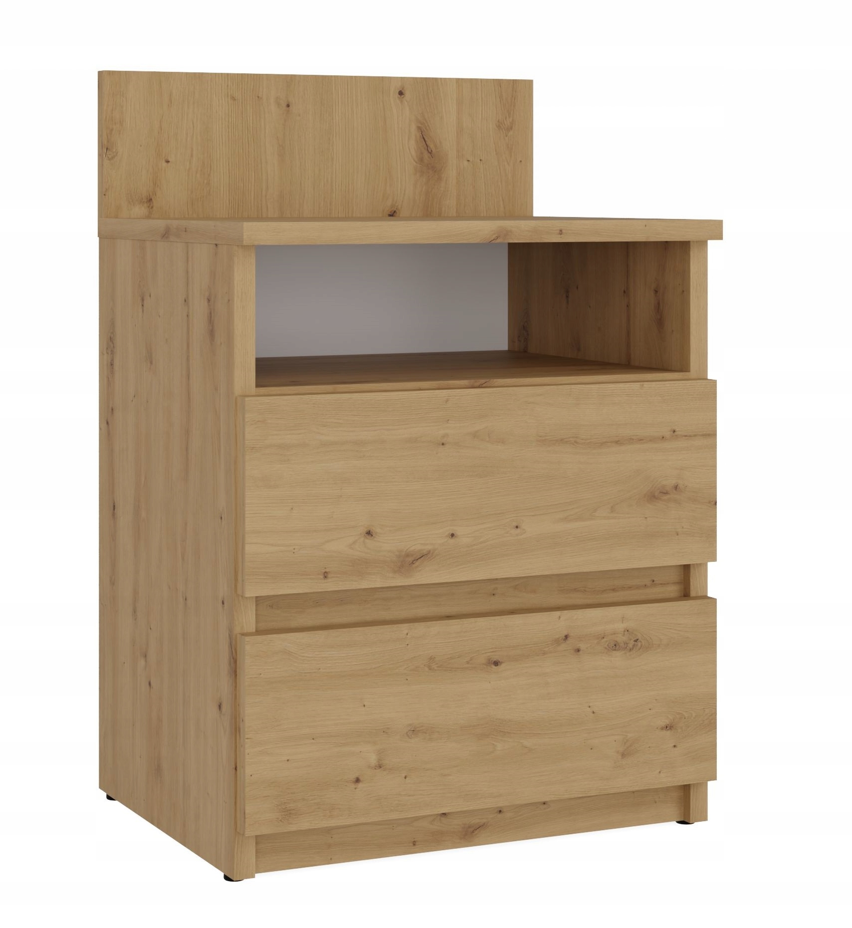 SZAFKA NOCNA M1 MALWA DĄB ARTISAN KOMODA 2 SZUFLADY STOLIK NOCNY