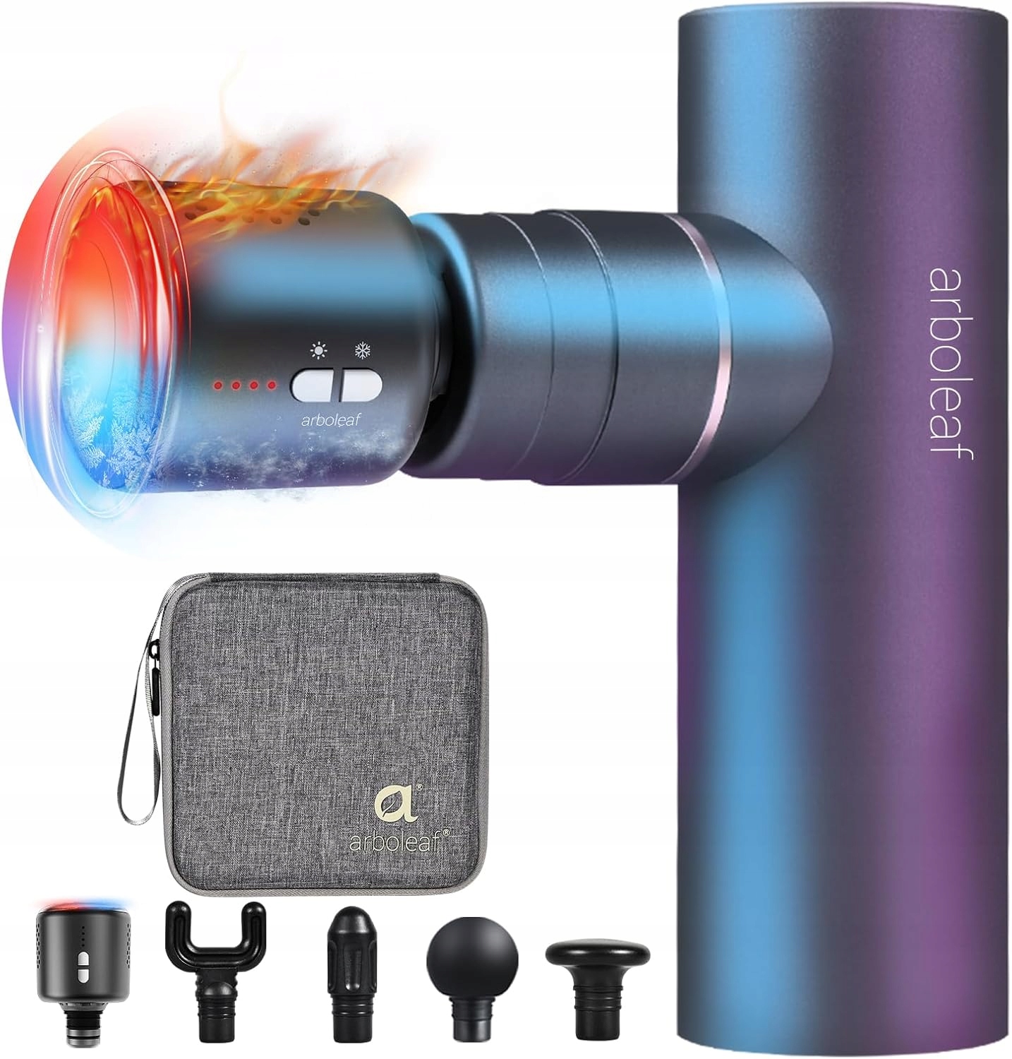 Arboleaf Mini kompaktná masážna pištoľ s 5 režimami+teplá, studená reg11