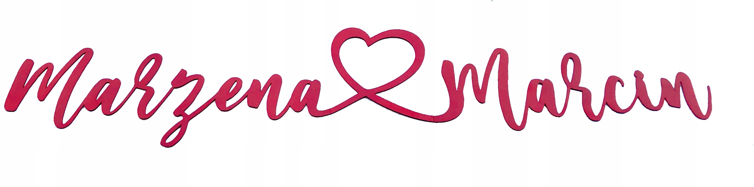 Napis drewniany na ściankę CZERWONY wesele 1,5m Marka Graw-Cer